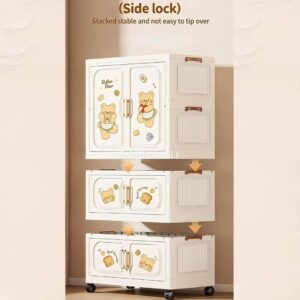 Extra Tall Foldable Baby Plastic Wardrobe Cabinet
