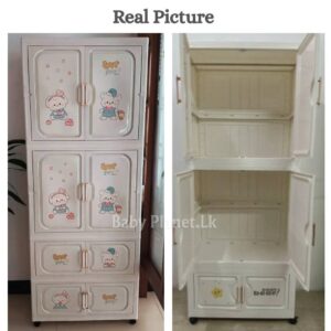 Extra Tall Foldable Baby Plastic Wardrobe Cabinet