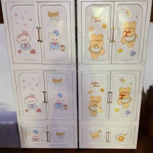 Extra Tall Foldable Baby Plastic Wardrobe Cabinet