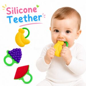 Silicone Baby Teether/ Gum Soother – Fruit Design