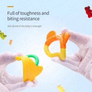 Silicone Baby Teether/ Gum Soother – Fruit Design