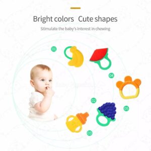 Silicone Baby Teether/ Gum Soother – Fruit Design