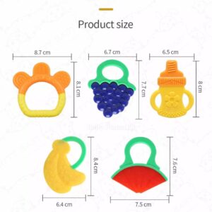 Silicone Baby Teether/ Gum Soother – Fruit Design