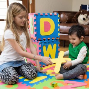 Colourful EVA Foam Puzzle Play Mats 10 in 1 Pack Copy