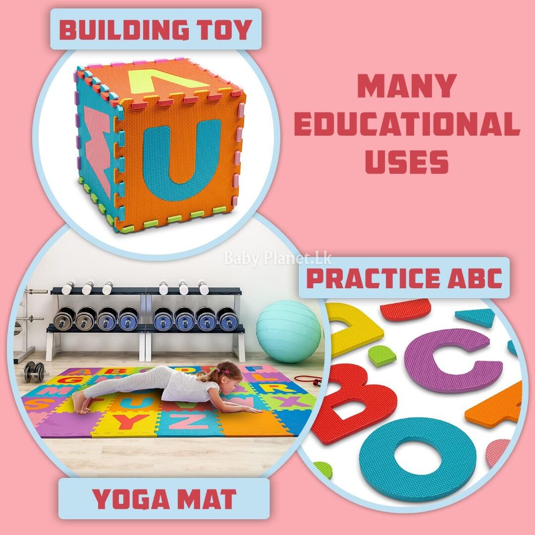 Colourful EVA Foam Puzzle Play Mats 10 in 1 Pack Copy