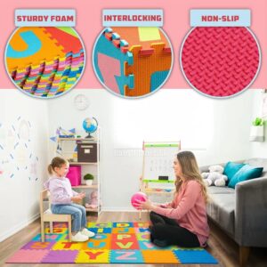 Colourful EVA Foam Puzzle Play Mats 10 in 1 Pack Copy