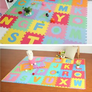 Colourful EVA Foam Puzzle Play Mats 10 in 1 Pack Copy