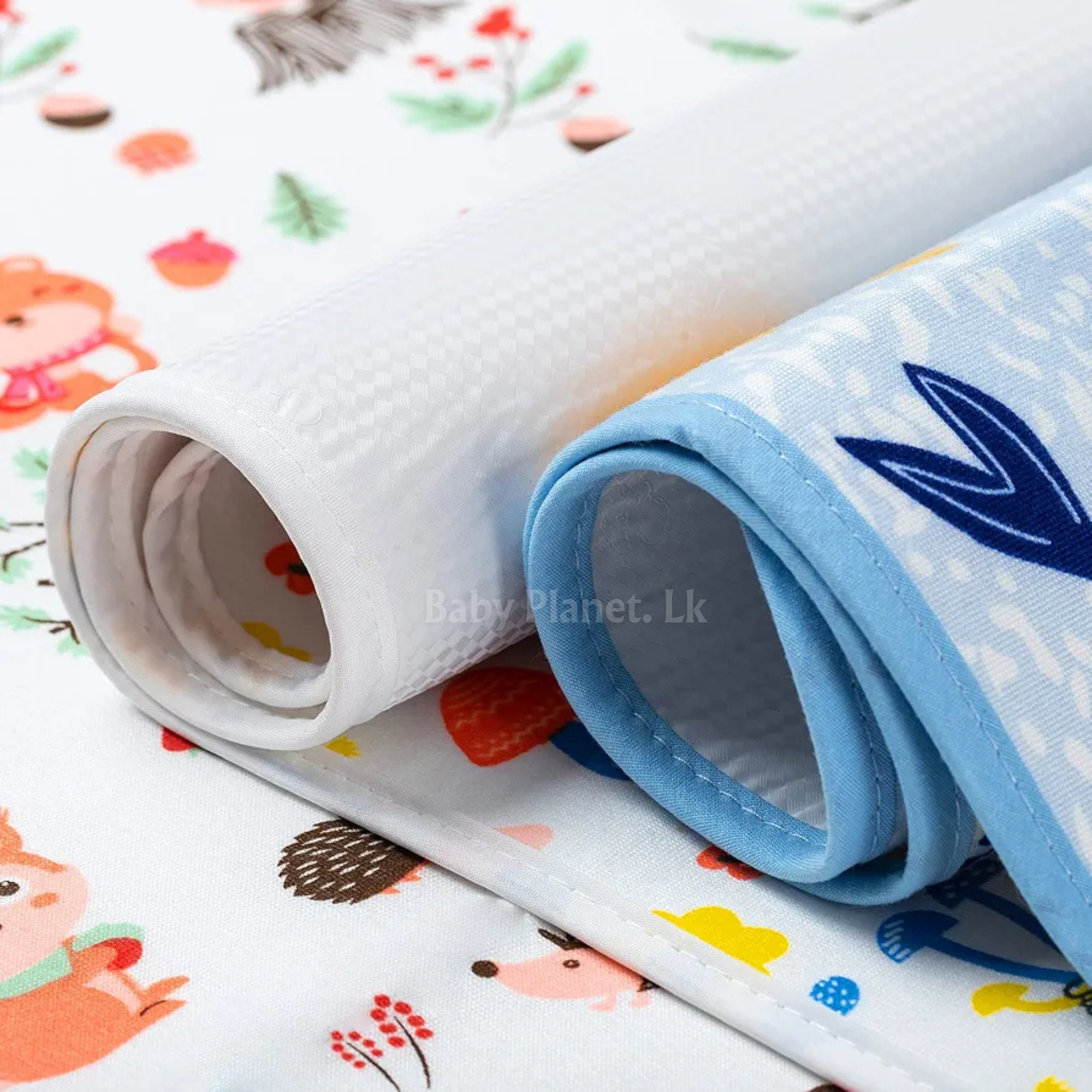 Waterproof Cotton Cot Sheet – Blue Zebra (Copy)