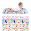 Waterproof Cotton Cot Sheet – Blue Zebra (Copy)