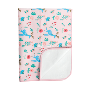 Waterproof Cotton Cot Sheet – Blue Zebra (Copy)