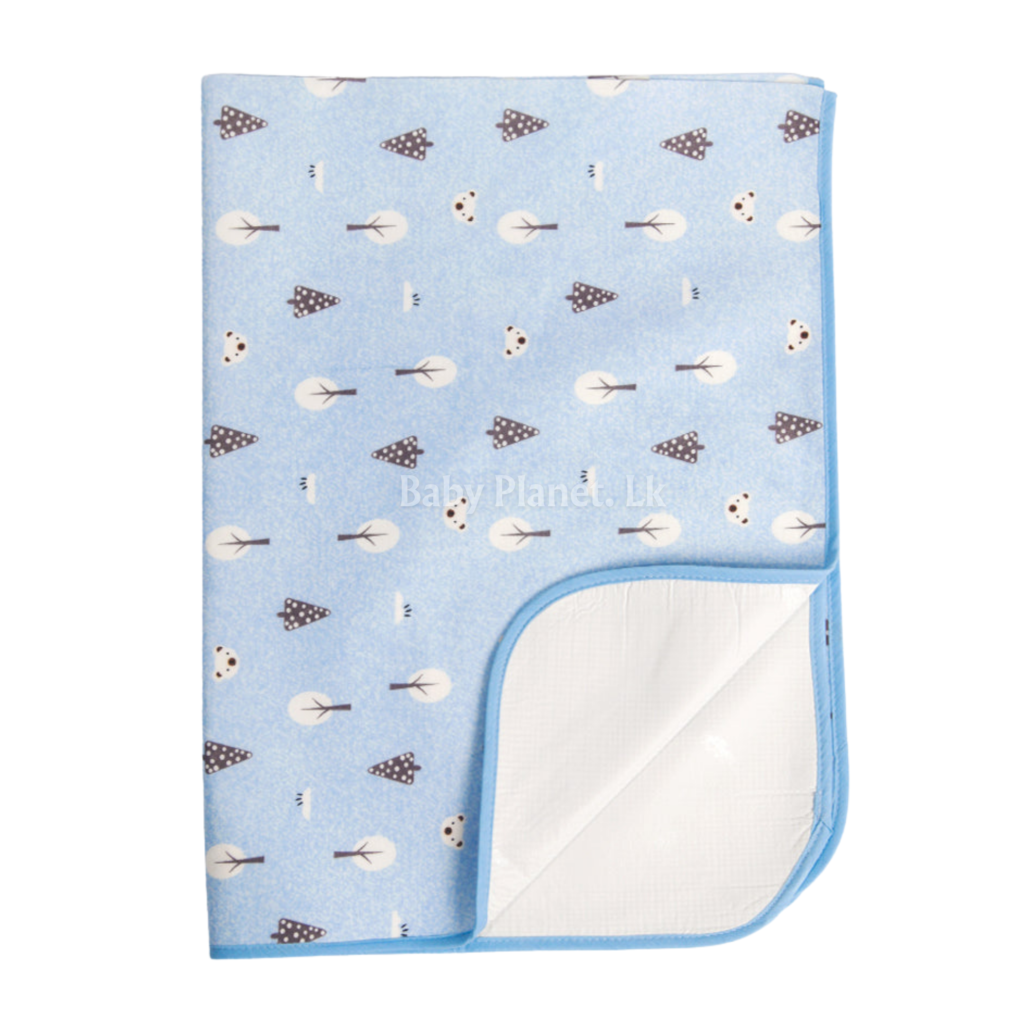 Waterproof Cotton Cot Sheet – Blue Zebra (Copy)
