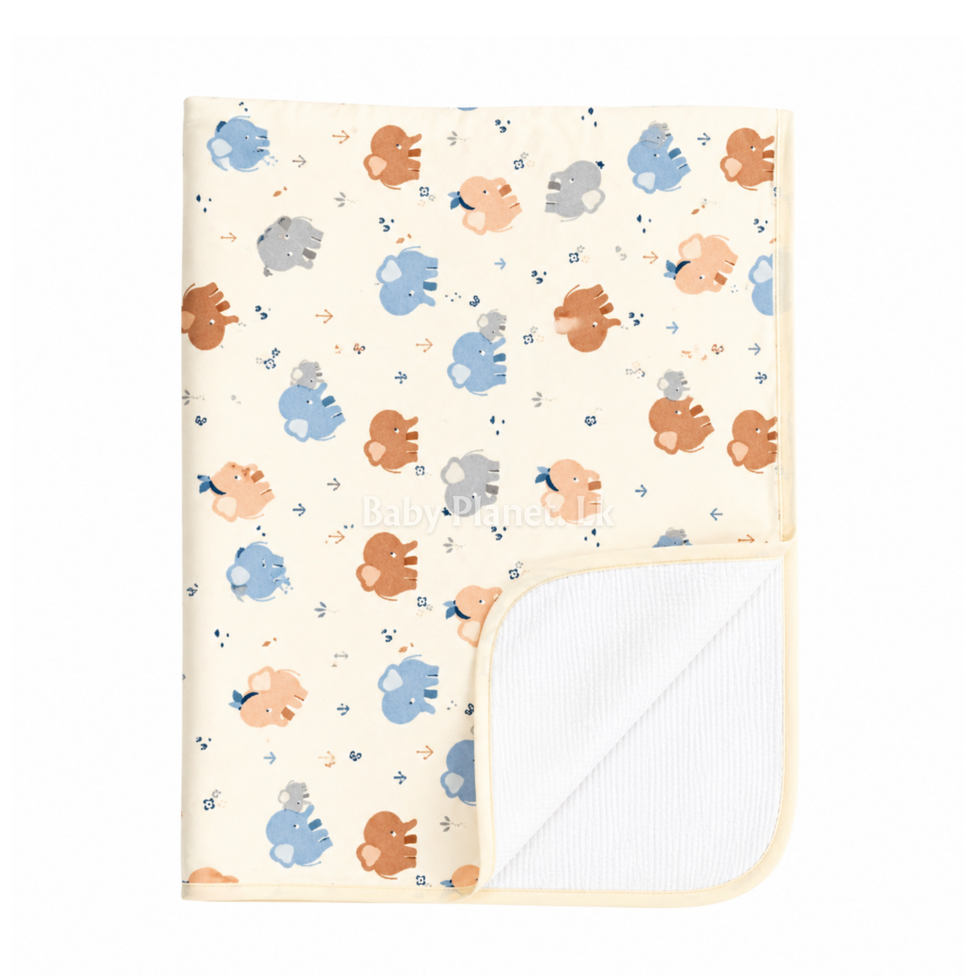 Waterproof Cotton Cot Sheet – Blue Zebra (Copy)