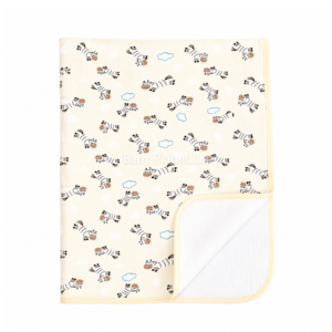 Waterproof Cotton Cot Sheet – Blue Zebra (Copy)