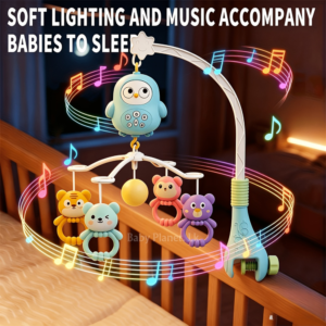 Remote Control Baby Bed Bell/ Cot Mobile with Night Light (Copy)