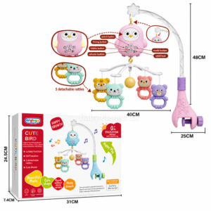 Remote Control Baby Bed Bell/ Cot Mobile with Night Light (Copy)