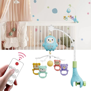 Remote Control Baby Bed Bell/ Cot Mobile with Night Light (Copy)