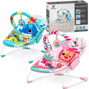 Mastela Music and Soothe Baby Bouncer (Multicolour – Neutral Design) (Copy)
